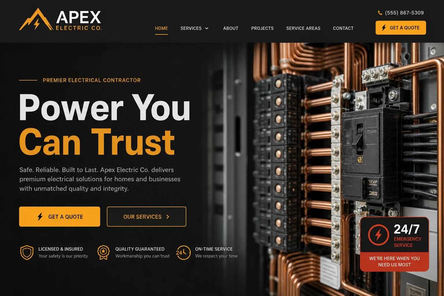 Apex Electric Co. — a Refit website