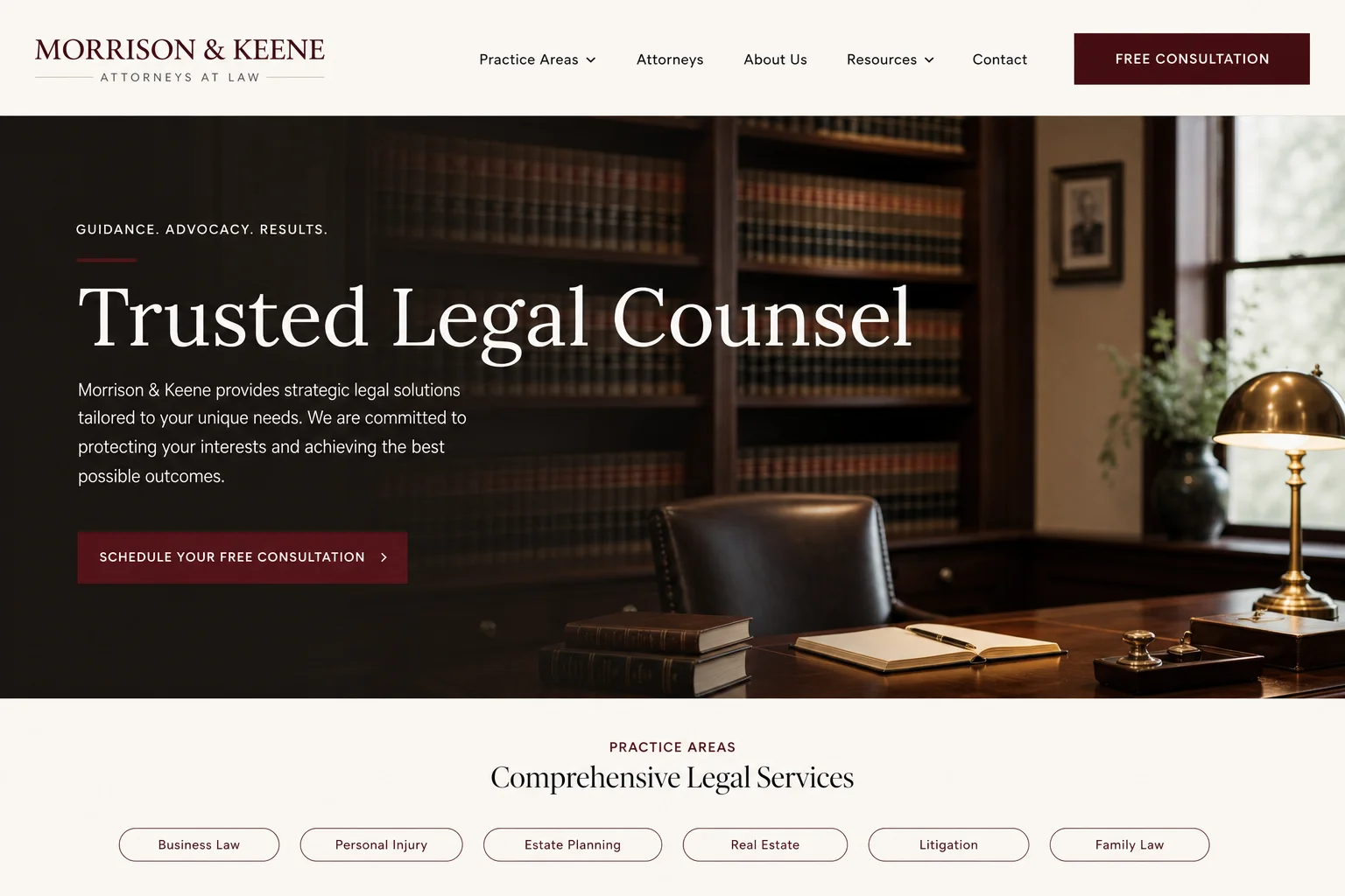 Morrison & Keene — a Refit website
